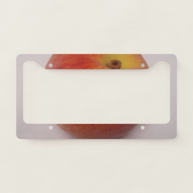 Big peach license plate frame (Front)