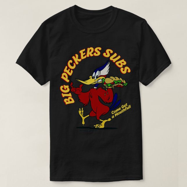 Big Peckers Subs T-Shirt (Design Front)