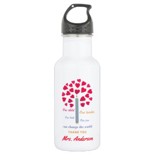 Big Pencil tree / Teacher Appreciation Stainless Steel Water Bottle