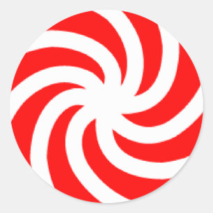Big Peppermint Candy Classic Round Sticker