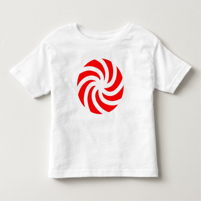 Big Peppermint Holiday Candy Toddler T-Shirt (Front)