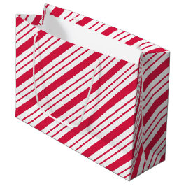 Big Peppermint Striped Gift Bag
