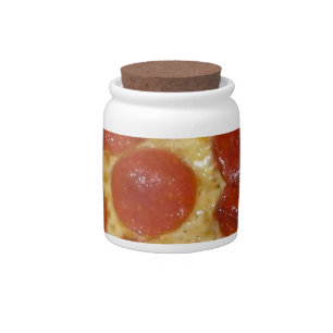 big pepperoni pizza candy jar