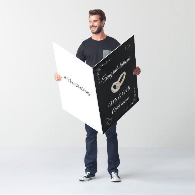 Big personalised congratulations mr & mr card (In Situ)