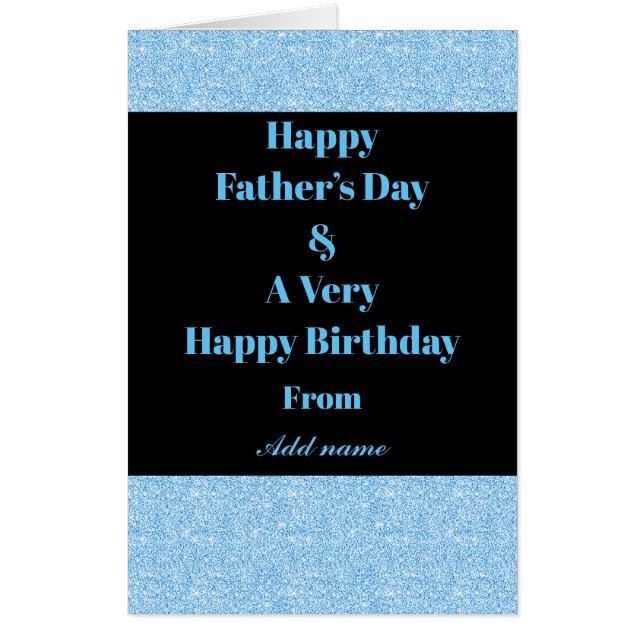 Big personalised father’s day & birthday card (Front)