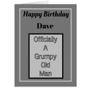 Big personalised funny birthday card