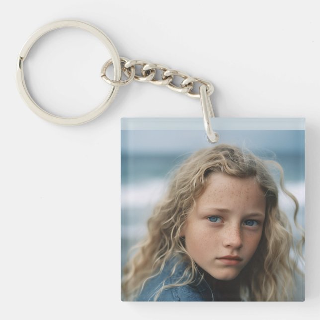 BIG PHOTO CUSTOM  KEYCHAIN (Front)
