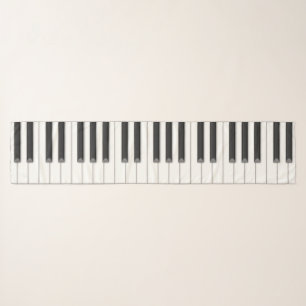 Big Piano Keys Music Scarf