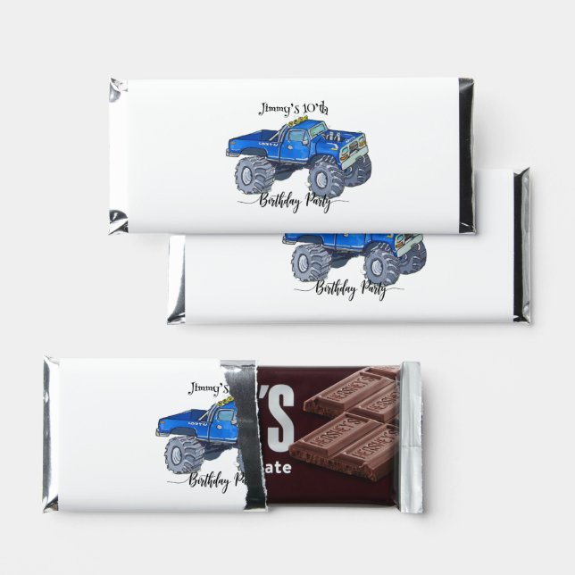 Big pickup truck hershey bar favors (Front)