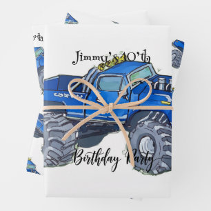Big pickup truck wrapping paper sheets