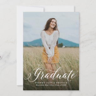 Big picture graduation announcement