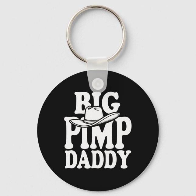 Big Pimp Daddy Halloween Costume  Keychain (Front)