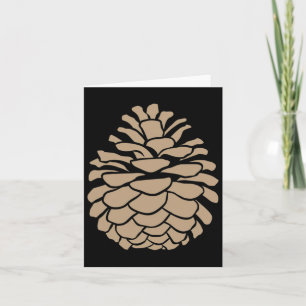 Big Pine Cone Tree Pinecone Forest Camping Nature Card