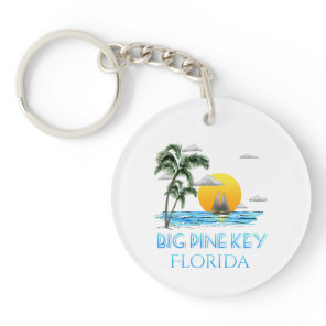 Big Pine Key Florida Keys Sailing Keychain