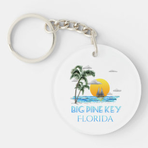 Big Pine Key Florida Keys Sailing Keychain