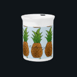 Big Pineapple Thunder_Cove Beverage Pitcher<br><div class="desc">personalize by changing to your name, pineapple on any color background</div>