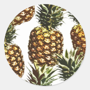 Big pineapples (BGC customizable) Classic Round Sticker
