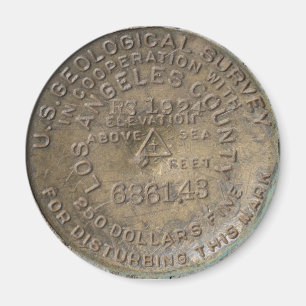 Big Pines Visitor Center, Wrightwood CA. Benchmark Magnet