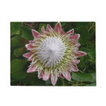 Big Pink and White Flower Nature Photo Doormat