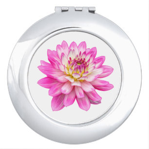 Big Pink Dahlia Compact Mirror