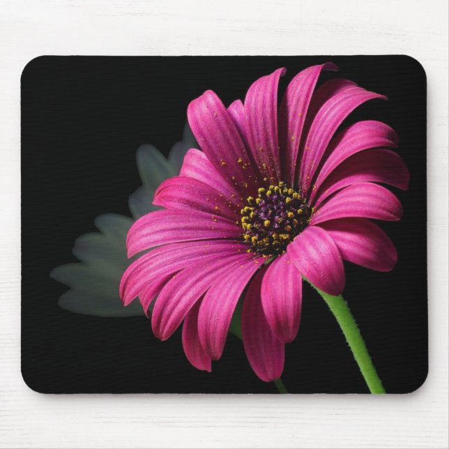 big pink flower mouse pad (Front)
