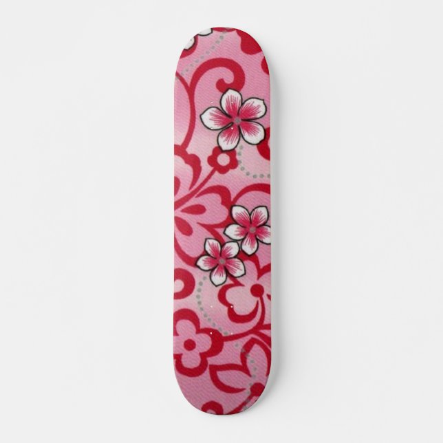 Big_Pink_Flowers[1] Skateboard Deck (Front)