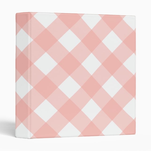 Big Pink Gingham Binder (Front/Spine)