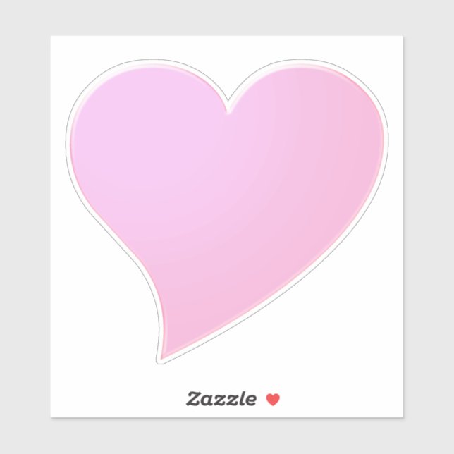Big pink Heart, Love Sticker (Sheet)