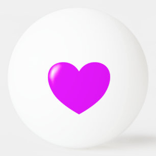 Big Pink Heart Ping Pong Ball