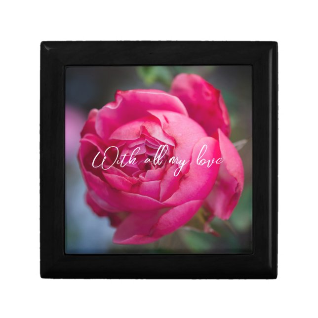Big pink rose gift box (Front)
