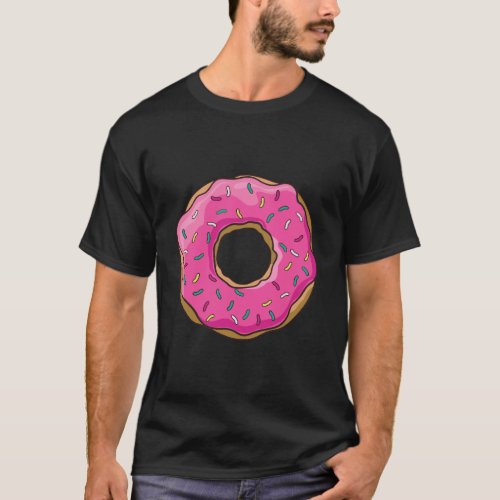 Big Pink Sprinkle Donut Hoodie Doughnut T_Shirt