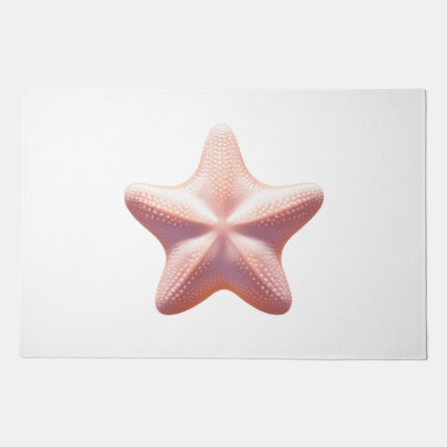 Big Pink Starfish Doormat (Front)