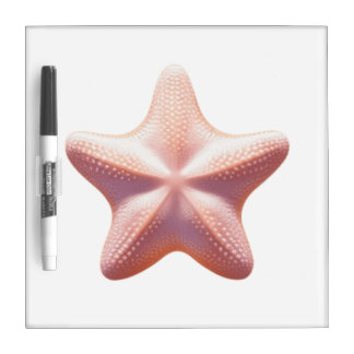 Big Pink Starfish Dry Erase Board