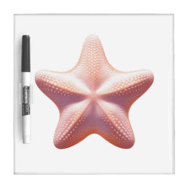 Big Pink Starfish Dry Erase Board (Front)