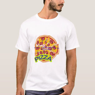 Big Pizza Art – Cheesy Slice Illustration for Food T-Shirt