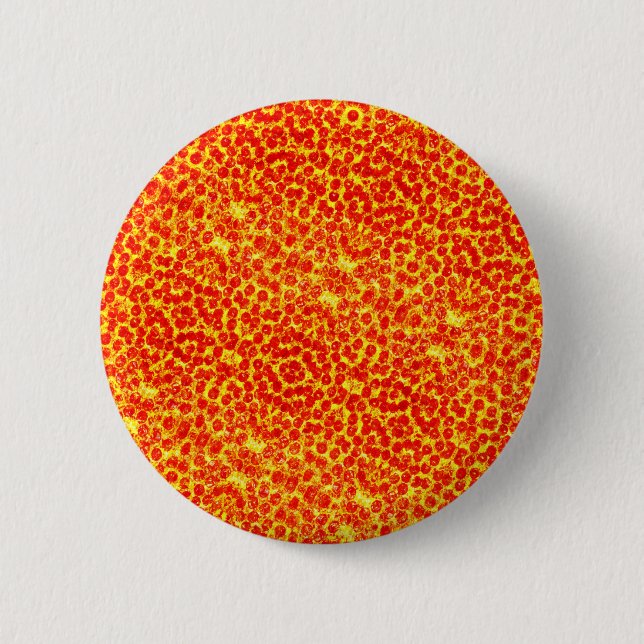 Big Pizza Pattern Pinback Button (Front)