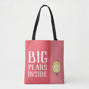 Big Plans Inside Color Block Tote Bag