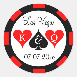 Big poker chip marker coin stickers for wedding