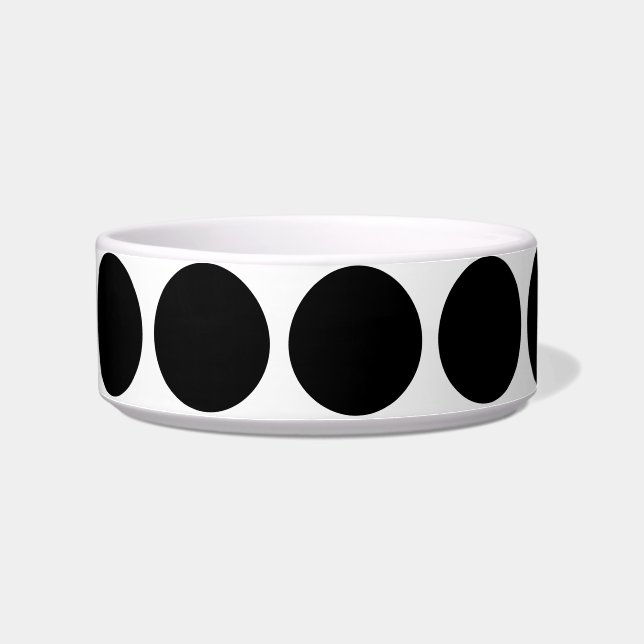 Big Polka Dots Cat Bowl (Right)