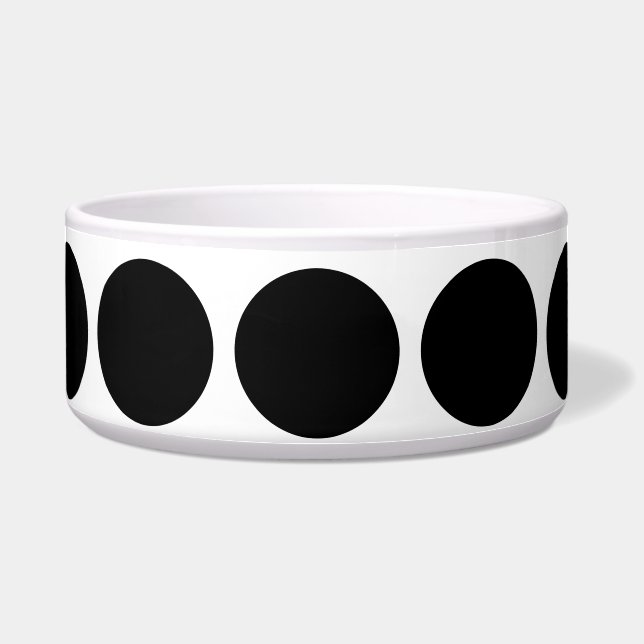 Big Polka Dots Dog Bowl (Front)