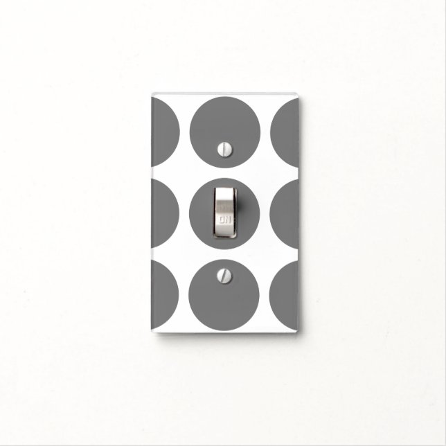 Big Polka Dots Light Switch Cover (In Situ)