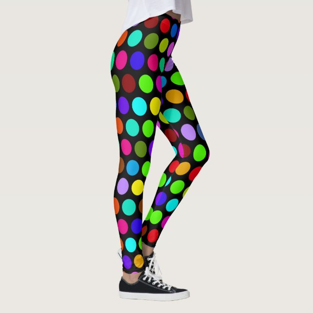 Big Polka Dots multicolored Leggings (Right)
