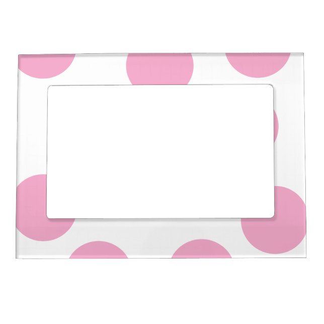 Big Polka Dots Pattern Magnetic Frame (Front)