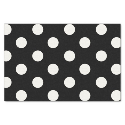 Big Polka Dots Vanilla Chic Pattern Tissue Paper