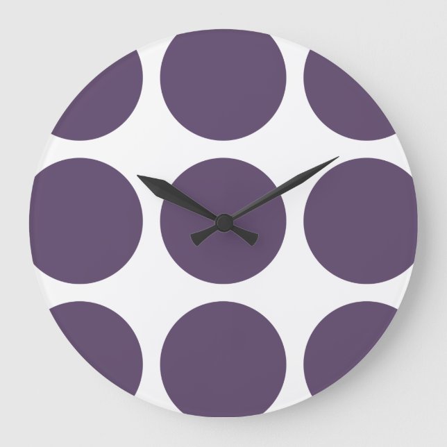 Big Polka Dots Wall Clock (Front)