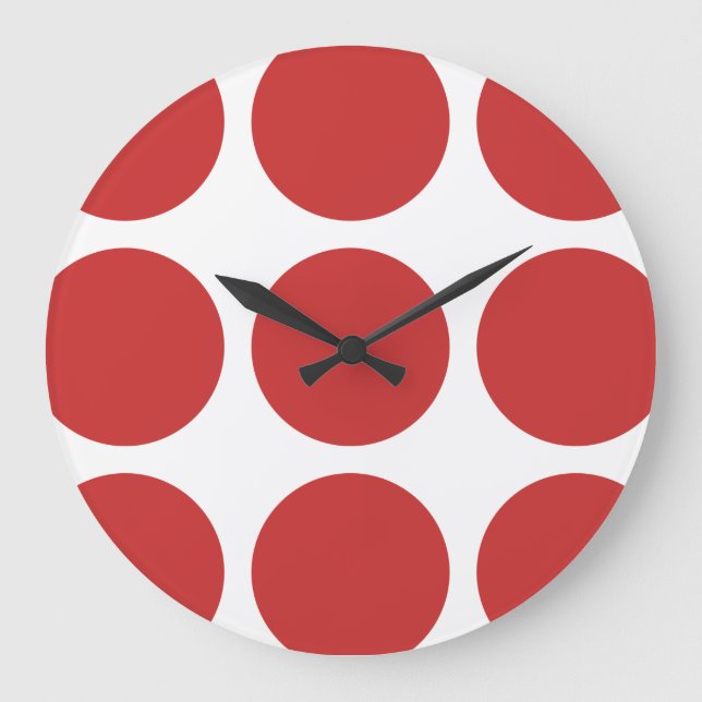 Big Polka Dots Wall Clock (Front)