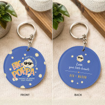 Big Poppa Popcorn Funny Father’s Day Keychain