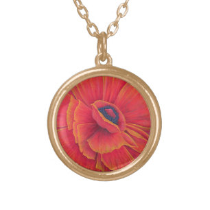 Big Poppy 2003 Gold Plated Necklace