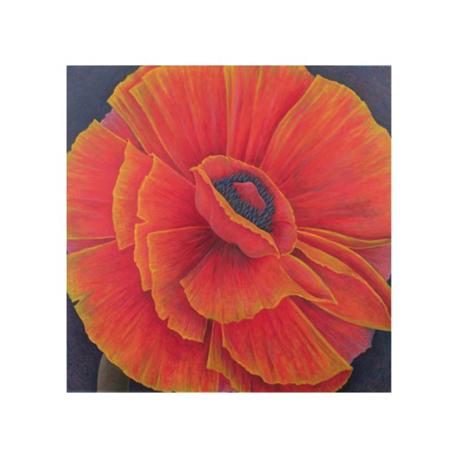 Big Poppy 2003 Wood Wall Art (Front)