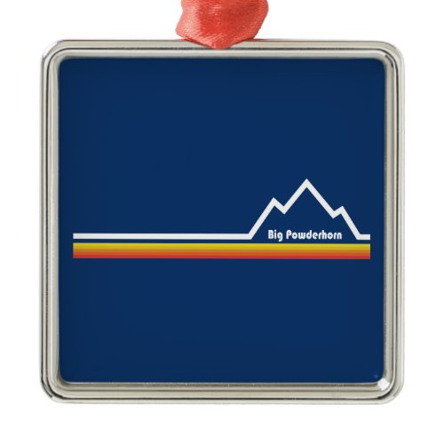 Big Powderhorn Mountain Resort Metal Ornament